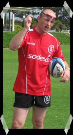 Matt Dawson - kitted up in army stash at WPCC